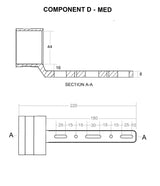 4AW Bipod Mount (Component D)