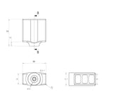 BLANK 4AW Muzzle Brake 3 Port